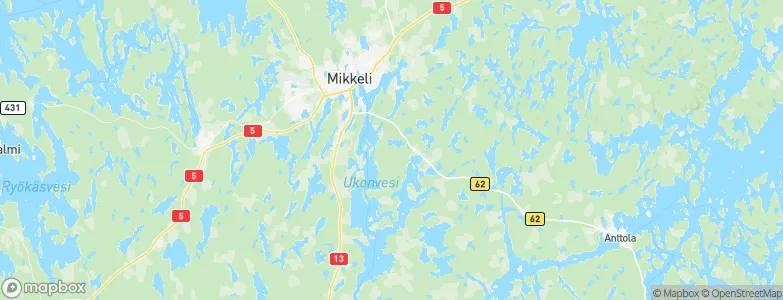 Mikkeli, Finland Map