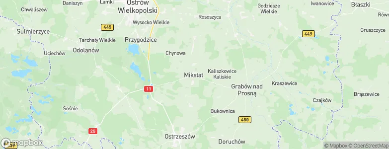 Mikstat, Poland Map