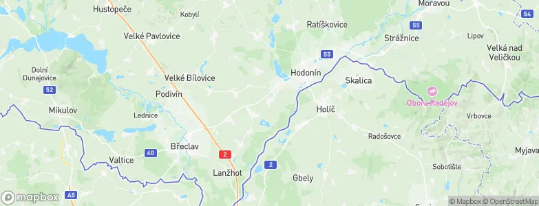 Mikulčice, Czechia Map