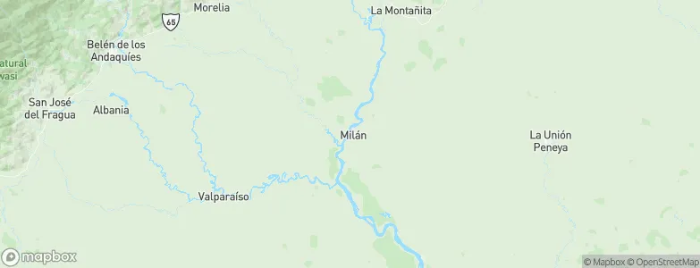 Milán, Colombia Map