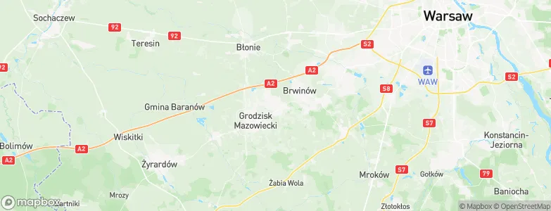Milanówek, Poland Map