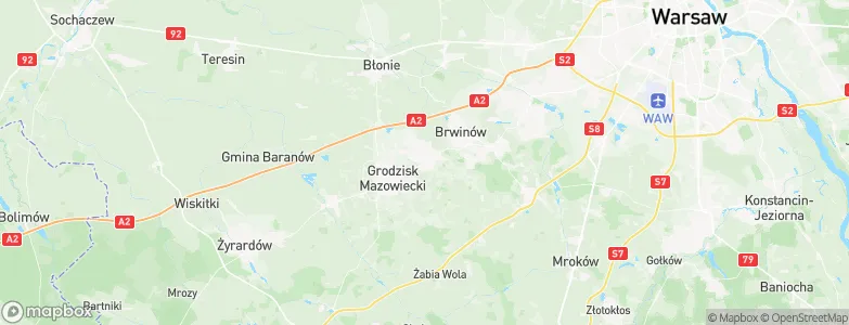Milanówek, Poland Map