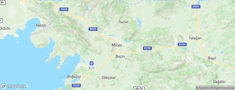Milas, Turkey Map