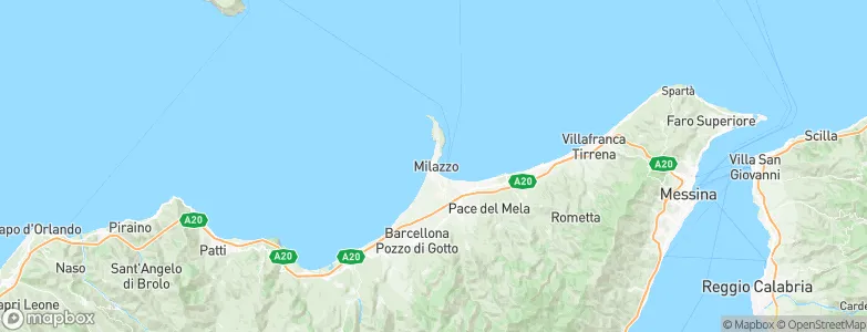 Milazzo, Italy Map