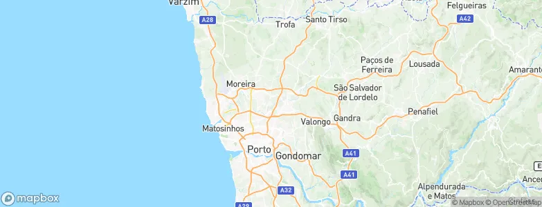 Milheirós, Portugal Map