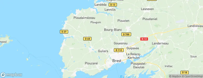 Milizac, France Map