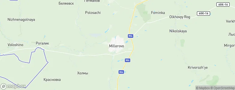 Millerovo, Russia Map