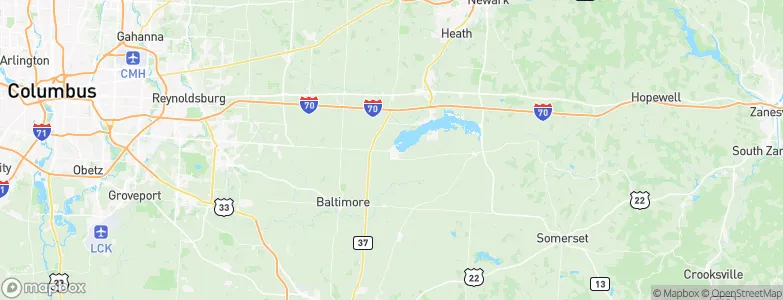 Millersport, United States Map
