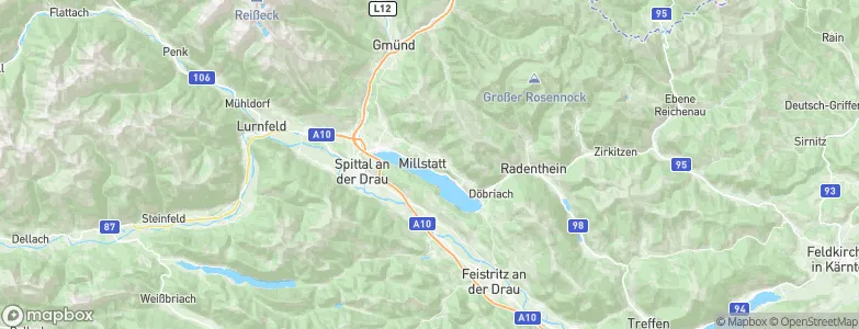 Millstatt, Austria Map