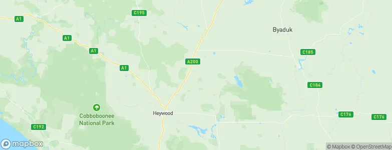 Milltown, Australia Map