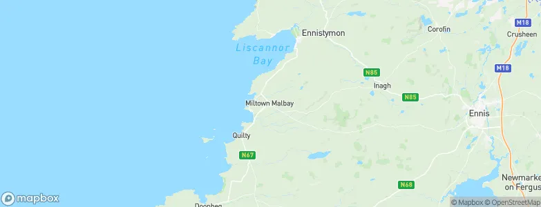 Milltown Malbay, Ireland Map