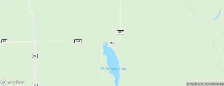 Milo, Canada Map