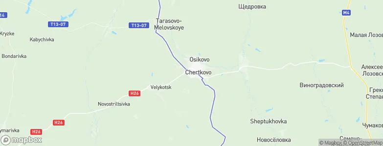 Milove, Ukraine Map