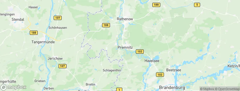 Milow, Germany Map