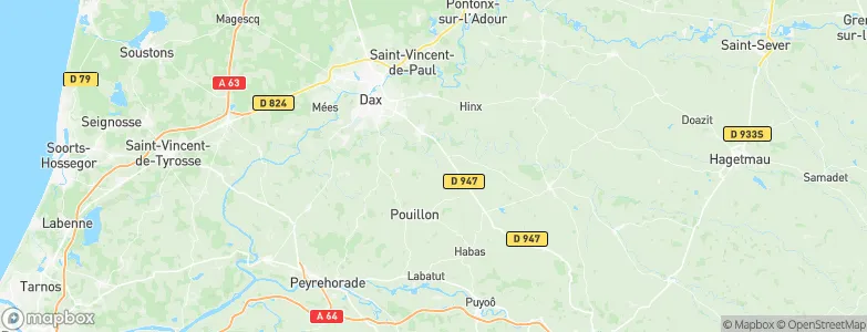 Mimbaste, France Map
