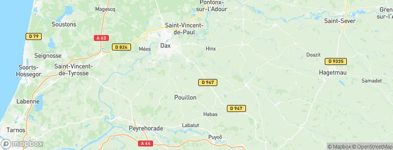 Mimbaste, France Map