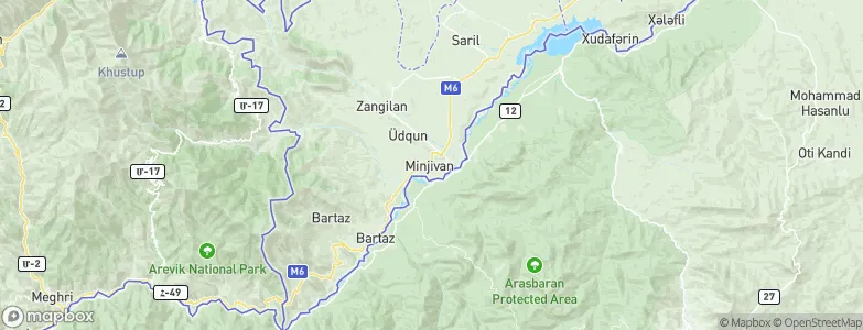 Mincivan, Azerbaijan Map