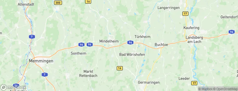 Mindelau, Germany Map