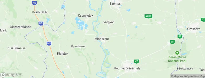 Mindszent, Hungary Map