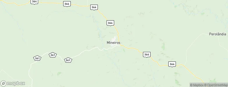 Mineiros, Brazil Map