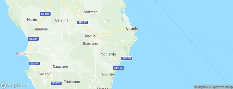 Minervino di Lecce, Italy Map