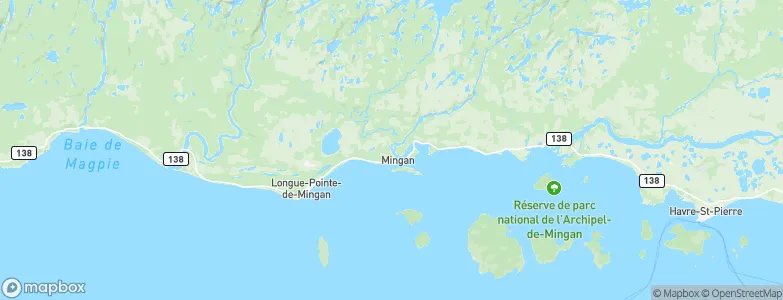 Mingan, Canada Map
