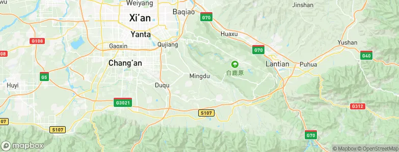 Mingdu, China Map