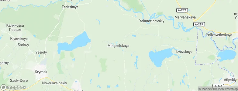 Mingrel'skaya, Russia Map