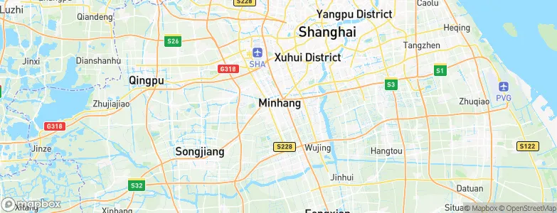 Minhang, China Map