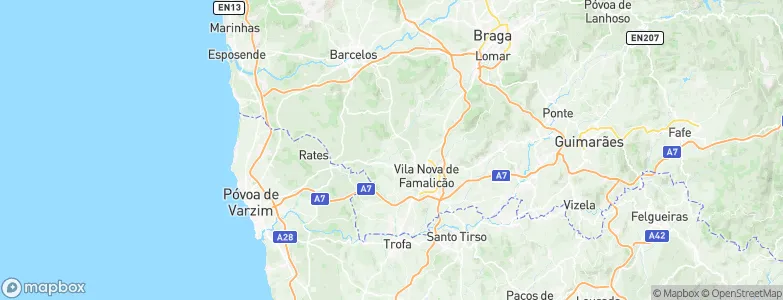Minhotães, Portugal Map