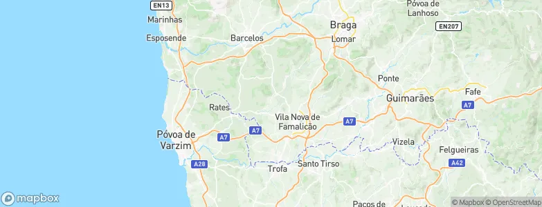 Minhotães, Portugal Map