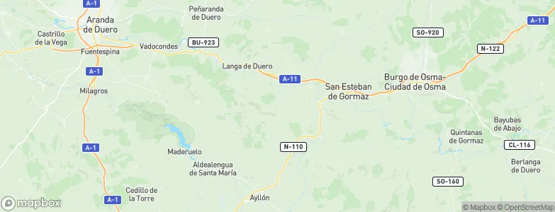 Miño de San Esteban, Spain Map