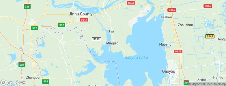 Minqiao, China Map