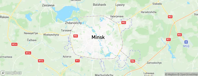 Minsk City, Belarus Map
