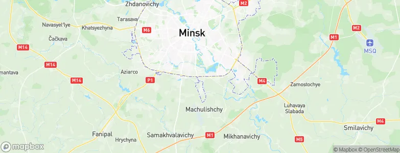 Minski Rayon, Belarus Map