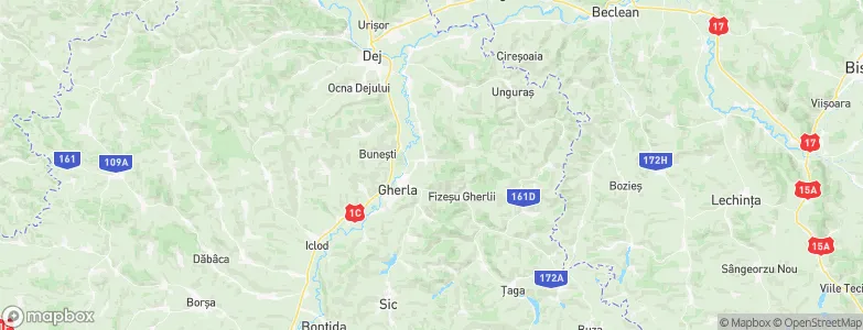Mintiu Gherlii, Romania Map
