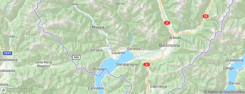 Minusio, Switzerland Map