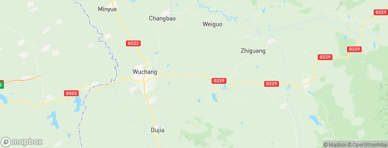 Minyi, China Map