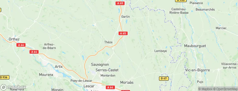 Miossens-Lanusse, France Map