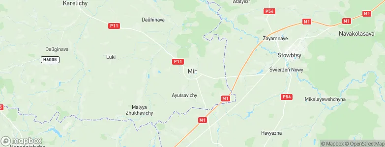 Mir, Belarus Map
