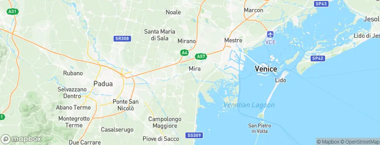 Mira, Italy Map