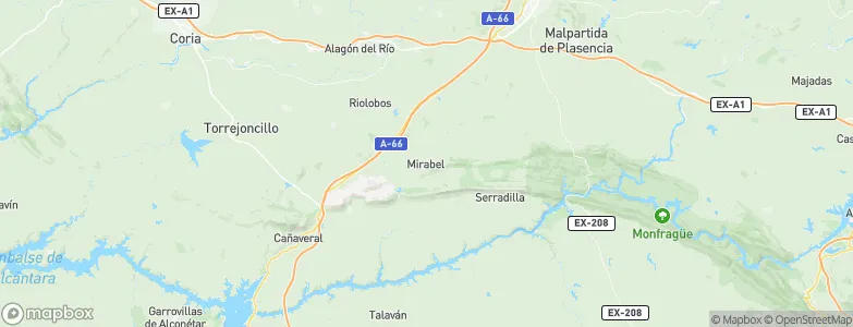 Mirabel, Spain Map