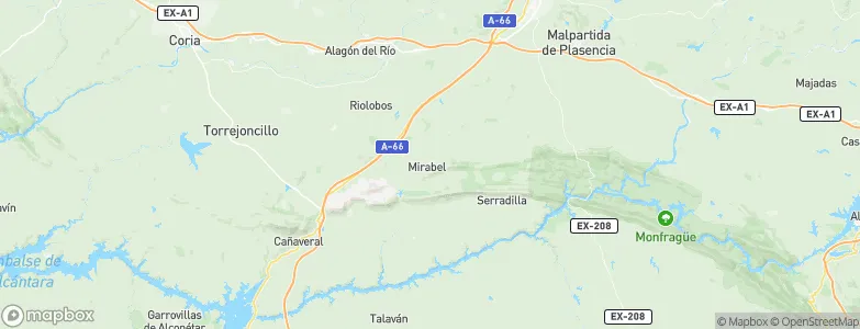 Mirabel, Spain Map