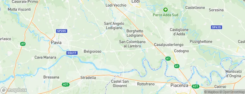 Miradolo Terme, Italy Map