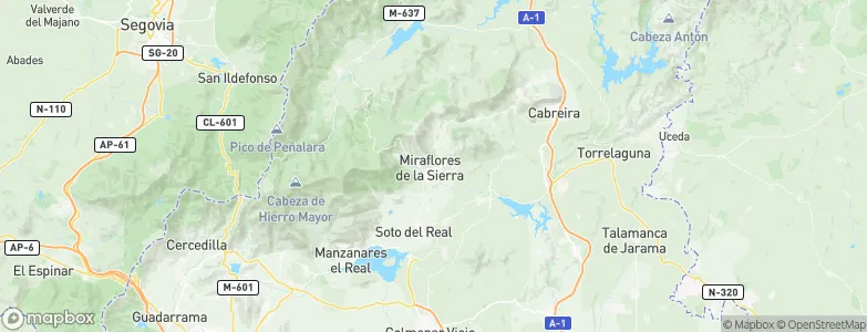 Miraflores de la Sierra, Spain Map