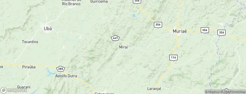 Miraí, Brazil Map
