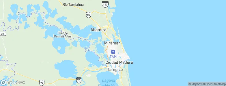 Miramar, Mexico Map