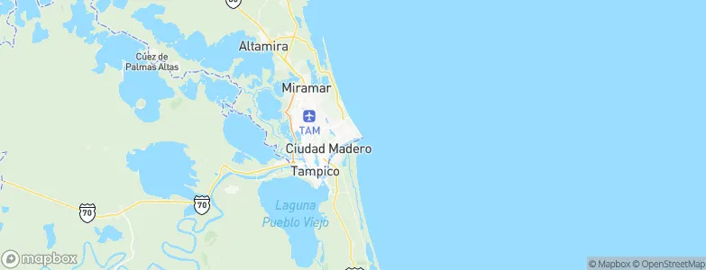Miramar, Mexico Map