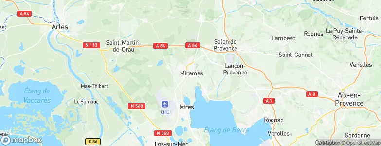 Miramas, France Map