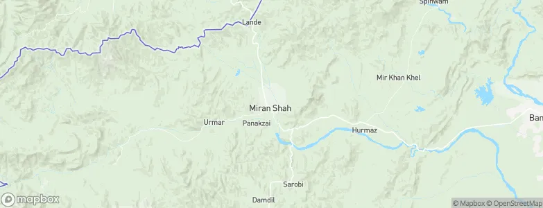 Miran Shah, Pakistan Map